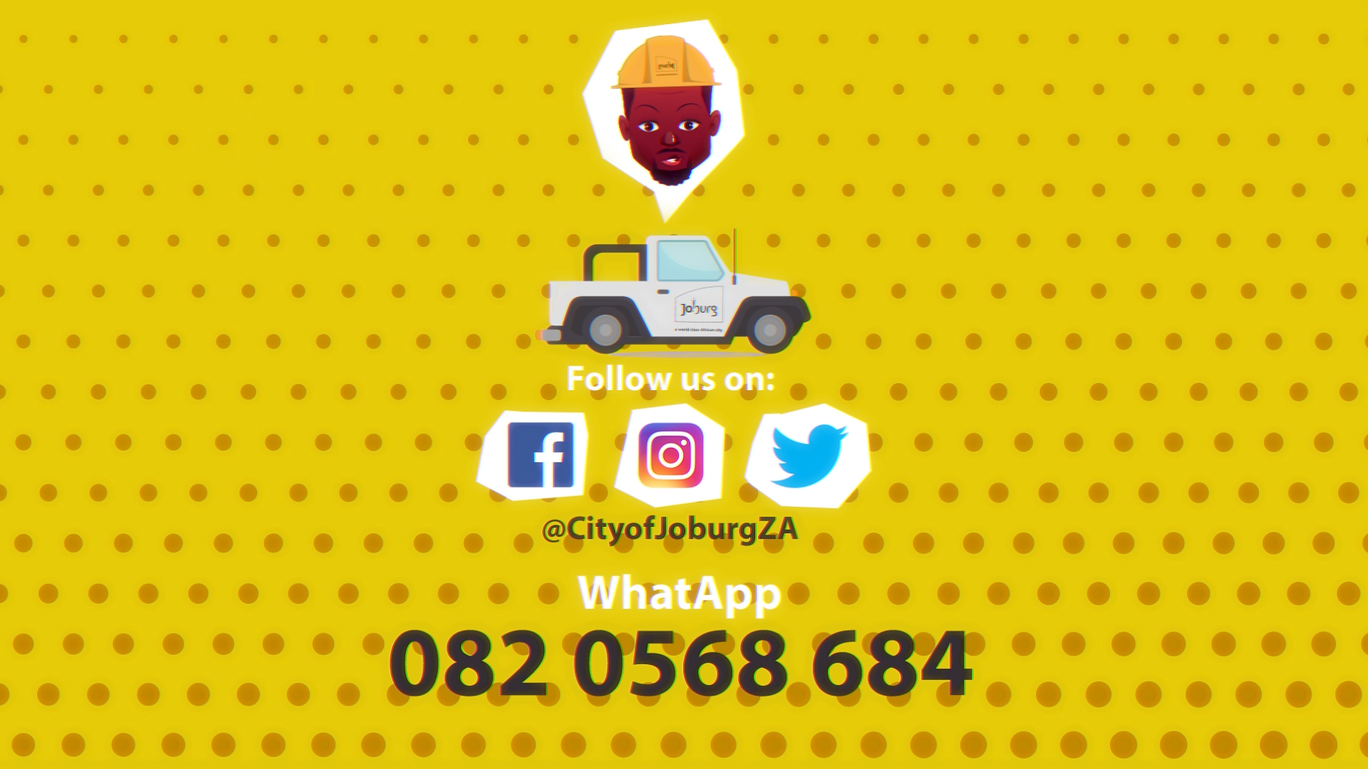 City of Johannesburg Electric Meter ending contact slide